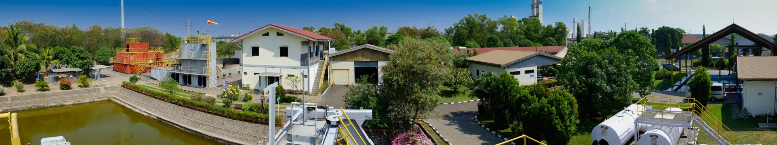 Aerial panorama of the Cilegon Training Centre