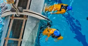 Helicopter Underwater Escape Training with Emergency Breathing System